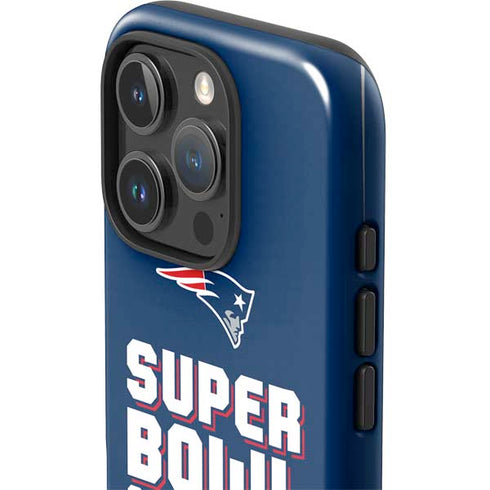 NFL Patriots Super Bowl LIII Champions iPhone 16 Pro Impact Case