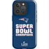 NFL Patriots Super Bowl LIII Champions iPhone 16 Pro Max Impact Case