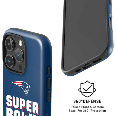 NFL Patriots Super Bowl LIII Champions iPhone 16 Pro Max Magsafe Impact Case