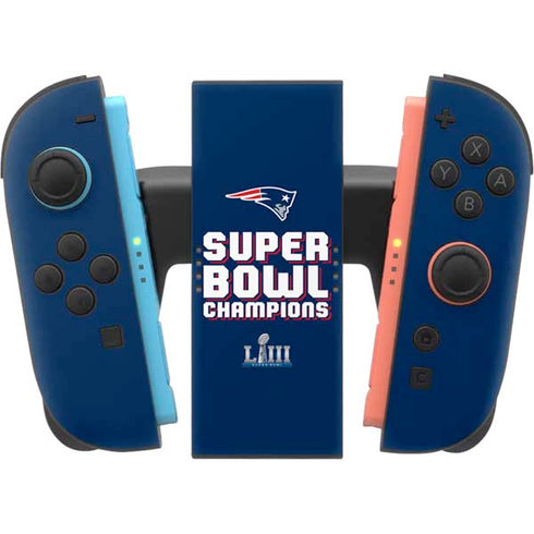 NFL Patriots Super Bowl LIII Champions Nintendo Switch 2 (2025) Joy-Con Controller Skin