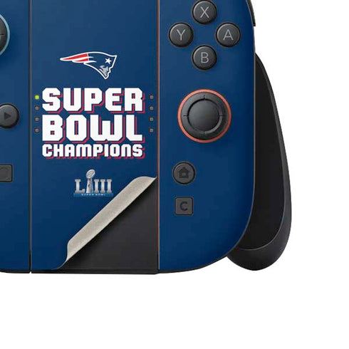 NFL Patriots Super Bowl LIII Champions Nintendo Switch 2 (2025) Joy-Con Controller Skin