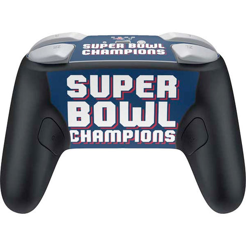 NFL Patriots Super Bowl LIII Champions Nintendo Switch 2 (2025) Pro Controller Skin