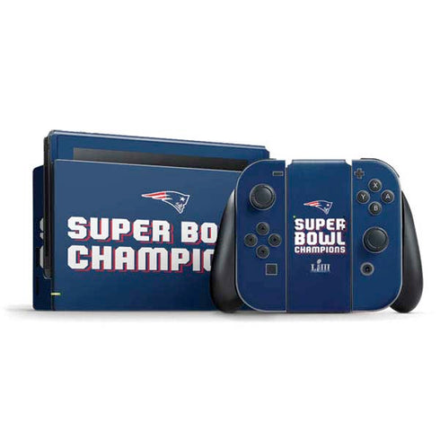 NFL Patriots Super Bowl LIII Champions Nintendo Skins