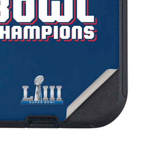 NFL Patriots Super Bowl LIII Champions Otterbox Defender iPhone Skin