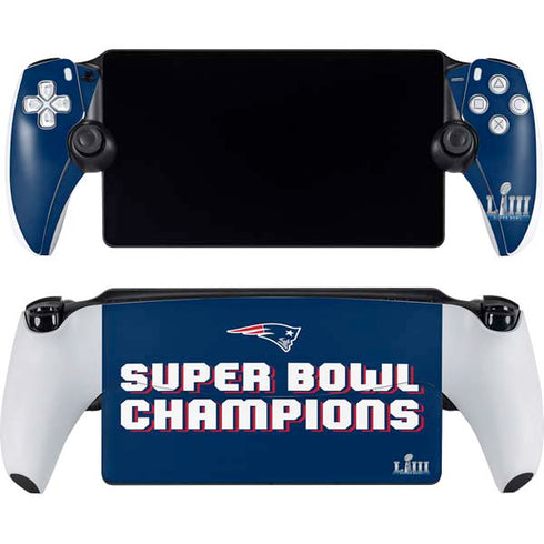 NFL Patriots Super Bowl LIII Champions PlayStation Portal Remote Player Skin