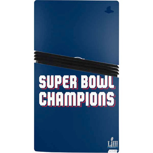 NFL Patriots Super Bowl LIII Champions PS5 Pro Bundle Skin
