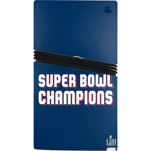 NFL Patriots Super Bowl LIII Champions PS5 Pro Console Skin