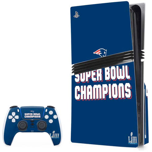 NFL Patriots Super Bowl LIII Champions PlayStation PS5 Skins