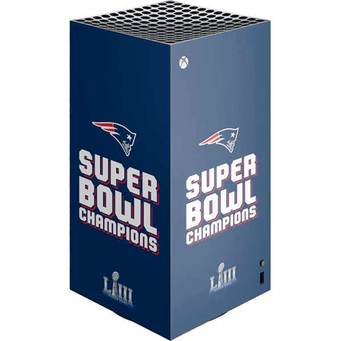 NFL Patriots Super Bowl LIII Champions XBox Series X Digital Edition Console Skin