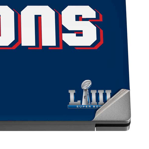 NFL Patriots Super Bowl LIII Champions Dell XPS Skin