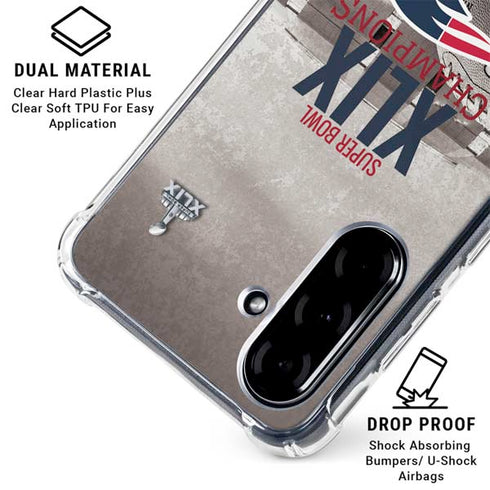 NFL Patriots Super Bowl XLIX Champs Galaxy A36 5G Clear Case