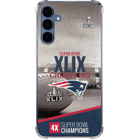 NFL Patriots Super Bowl XLIX Champs Galaxy A55 5G Clear Case