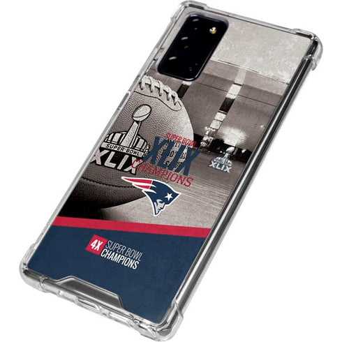 NFL Patriots Super Bowl XLIX Champs Galaxy Note20 5G Clear Case