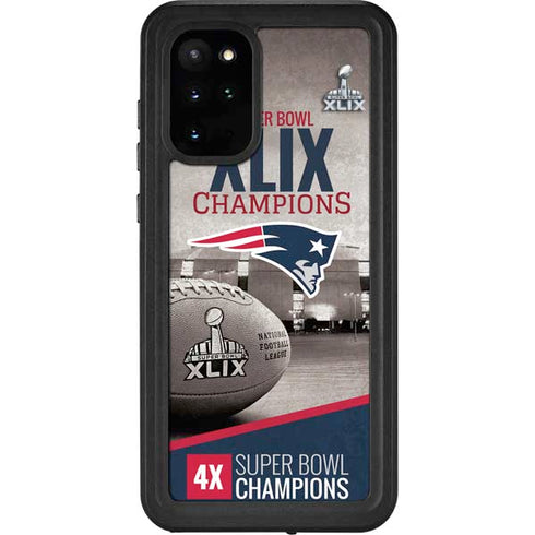 NFL Patriots Super Bowl XLIX Champs Galaxy S20 Plus Waterproof Case