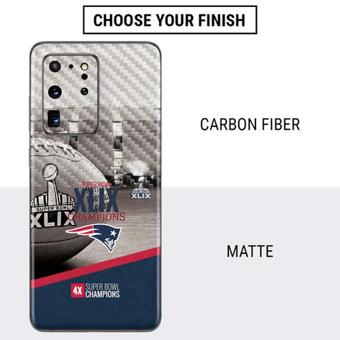 NFL Patriots Super Bowl XLIX Champs Galaxy S20 Ultra 5G Skin