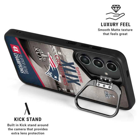 NFL Patriots Super Bowl XLIX Champs Galaxy S25 Plus Kickstand Case
