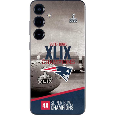 NFL Patriots Super Bowl XLIX Champs Galaxy S24 Plus Skin