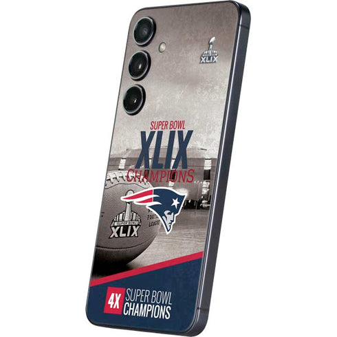 NFL Patriots Super Bowl XLIX Champs Galaxy S24 Plus Skin
