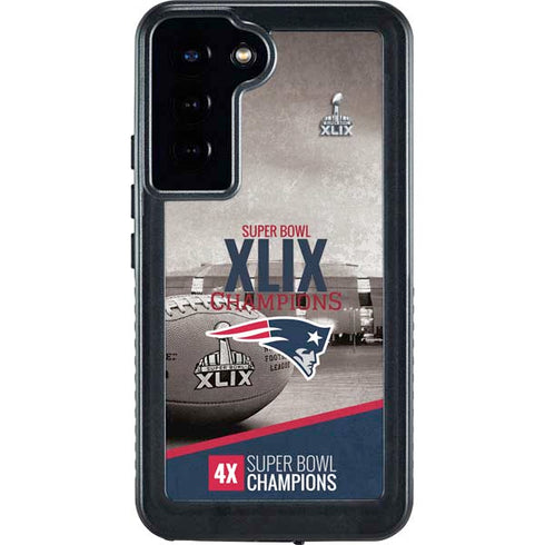 NFL Patriots Super Bowl XLIX Champs Galaxy S24 Plus Waterproof Case