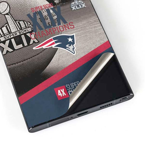 NFL Patriots Super Bowl XLIX Champs Galaxy S24 Ultra Skin