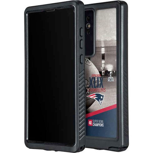 NFL Patriots Super Bowl XLIX Champs Galaxy S24 Ultra Waterproof Case