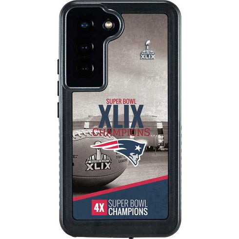 NFL Patriots Super Bowl XLIX Champs Galaxy S24 Waterproof Case