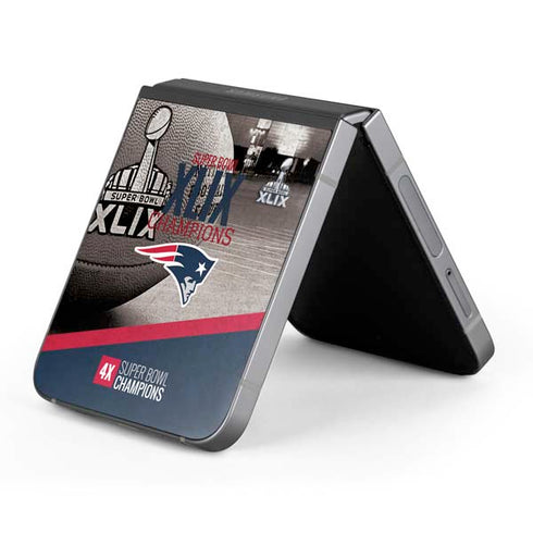 NFL Patriots Super Bowl XLIX Champs Galaxy Z Flip6 Skin