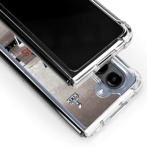 NFL Patriots Super Bowl XLIX Champs Galaxy Z Fold5 5G Clear Case
