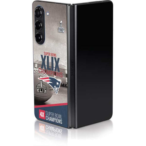 NFL Patriots Super Bowl XLIX Champs Galaxy Z Fold5 5G Skin