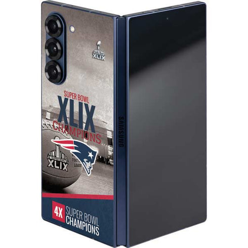 NFL Patriots Super Bowl XLIX Champs Galaxy Z Fold6 Skin