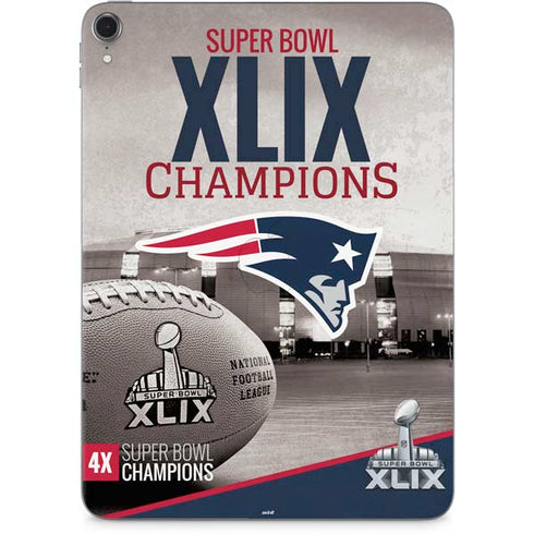 NFL Patriots Super Bowl XLIX Champs Apple iPad Pro Skin