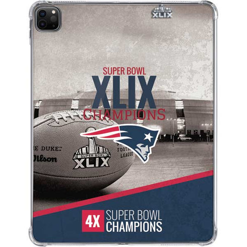 NFL Patriots Super Bowl XLIX Champs iPad Pro 11in (2024) Clear Case