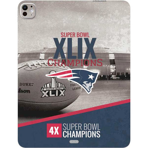 NFL Patriots Super Bowl XLIX Champs iPad Pro 13in M4 (2024) Skin
