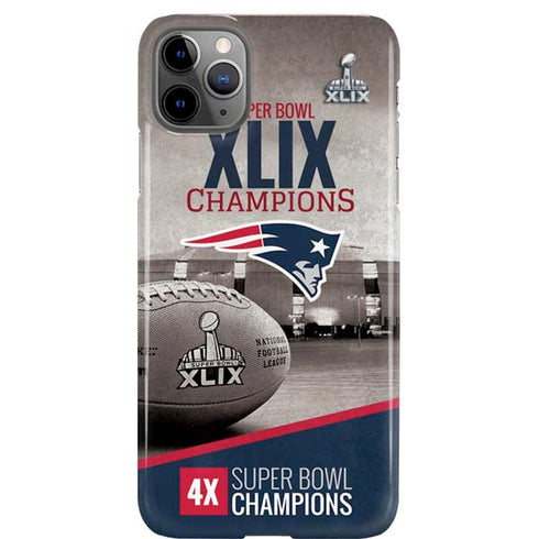 NFL Patriots Super Bowl XLIX Champs iPhone 11 Pro Max Lite Case
