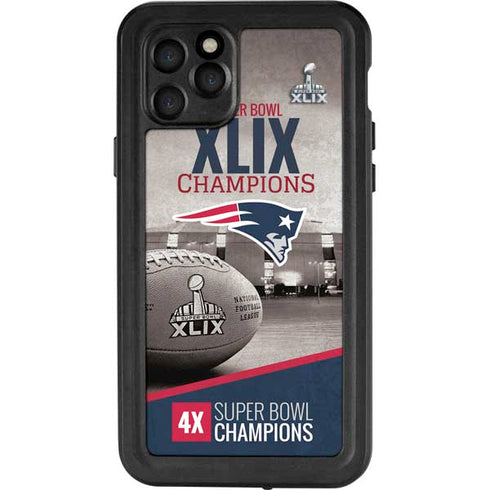 NFL Patriots Super Bowl XLIX Champs iPhone 11 Pro Waterproof Case