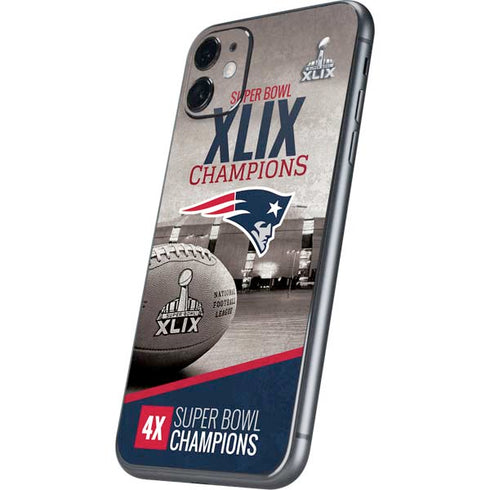 NFL Patriots Super Bowl XLIX Champs iPhone 11 Skin