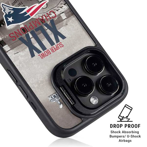 NFL Patriots Super Bowl XLIX Champs iPhone 13 Pro Kickstand Case
