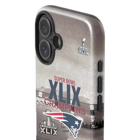 NFL Patriots Super Bowl XLIX Champs iPhone 16 Impact Case
