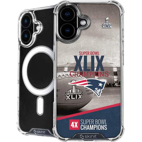 NFL Patriots Super Bowl XLIX Champs iPhone 16 MagSafe Case