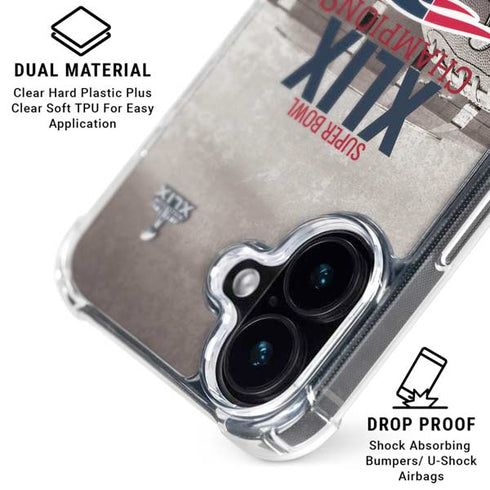 NFL Patriots Super Bowl XLIX Champs iPhone 16 Plus MagSafe Case