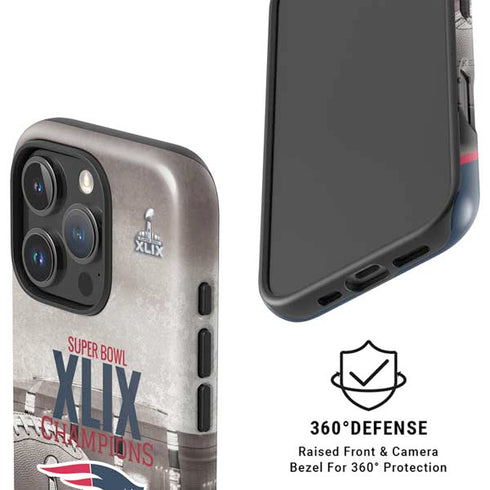 NFL Patriots Super Bowl XLIX Champs iPhone 16 Pro Magsafe Impact Case