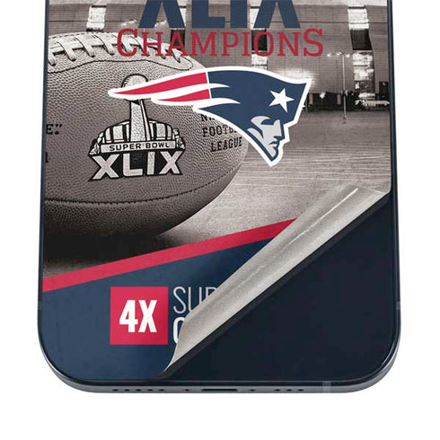 NFL Patriots Super Bowl XLIX Champs iPhone 16 Skin