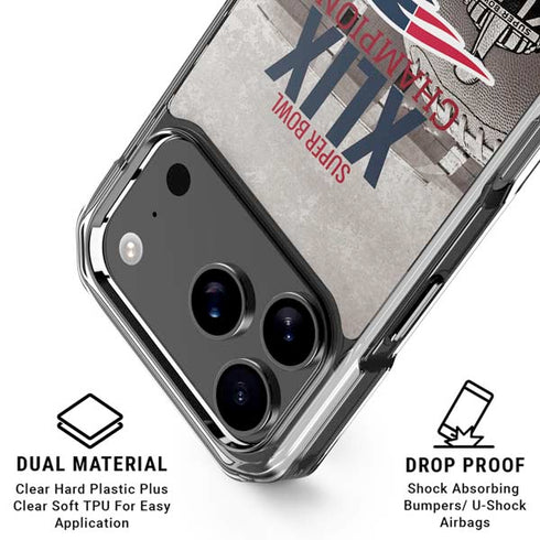NFL Patriots Super Bowl XLIX Champs iPhone 18 Pro Clear Case