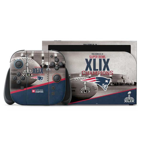 NFL Patriots Super Bowl XLIX Champs Nintendo Switch 2 (2025) with Joy-Con Skin