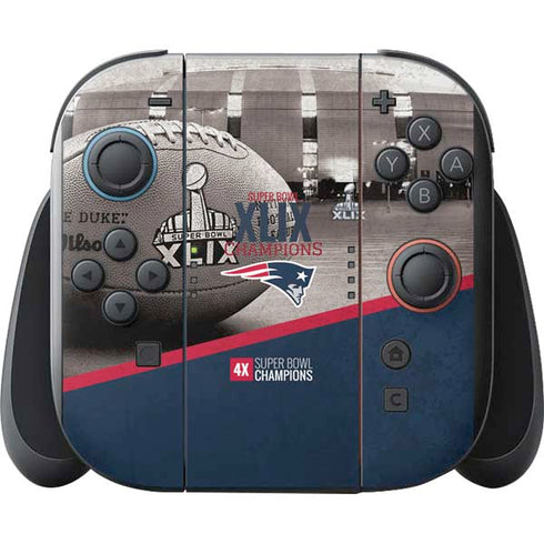 NFL Patriots Super Bowl XLIX Champs Nintendo Switch 2 (2025) with Joy-Con Skin