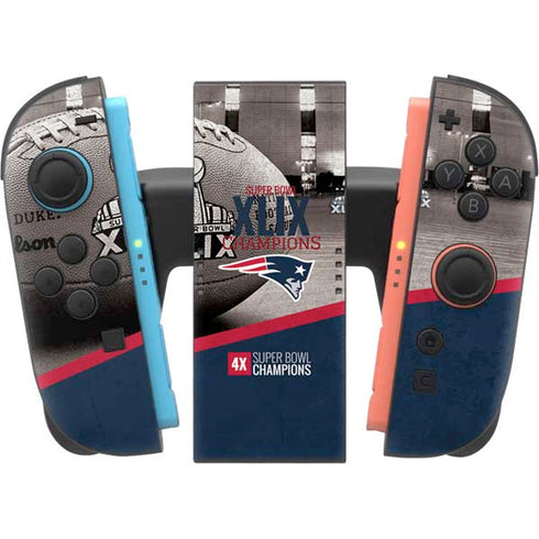 NFL Patriots Super Bowl XLIX Champs Nintendo Switch 2 (2025) Joy-Con Controller Skin