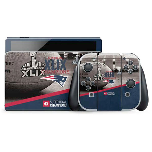 NFL Patriots Super Bowl XLIX Champs Nintendo Skins