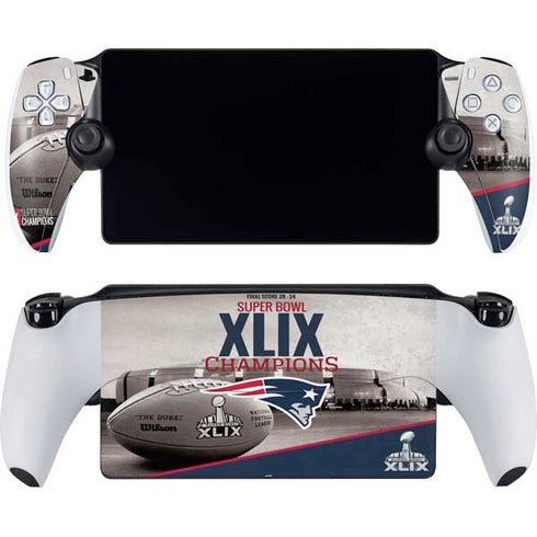 NFL Patriots Super Bowl XLIX Champs PlayStation Portal Remote Player Skin