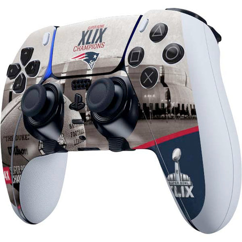 NFL Patriots Super Bowl XLIX Champs PS5 DualSense Edge Pro Controller Skin