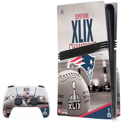 NFL Patriots Super Bowl XLIX Champs PlayStation PS5 Skins